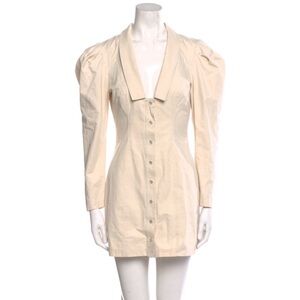 L'Academie Cream Long Sleeve Dress
